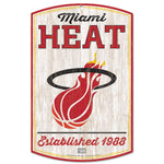 Miami Heat Hardwoods Wood Sign 11" x 17" 1/4" thick