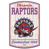 Toronto Raptors Hardwoods Wood Sign 11" x 17" 1/4" thick