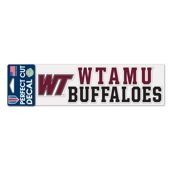 Wholesale-West Texas A&amp;M Buffaloes Perfect Cut Decals 3" x 10"