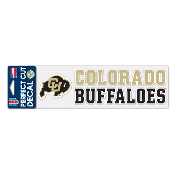 Wholesale-Colorado Buffaloes STACKED Perfect Cut Decals 3" x 10"