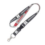 Wholesale-Rutgers Scarlet Knights CHARCOAL Lanyard w/detachable buckle 1"