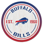 Buffalo Bills Wood Sign 14" Round