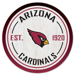 Arizona Cardinals Wood Sign 14" Round