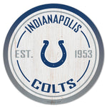Indianapolis Colts Wood Sign 14" Round