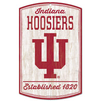 Indiana Hoosiers Wood Sign 11" x 17" 1/4" thick