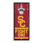 Wholesale-USC Trojans Bottle Opener Sign 5x11