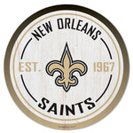 New Orleans Saints Wood Sign 14" Round