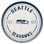 Seattle Seahawks Wood Sign 14" Round
