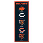 Chicago Bears Evolution Wood Sign 6" x 17"