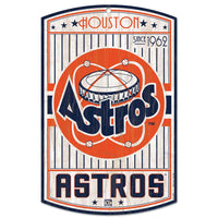 Houston Astros Cooperstown Wood Sign 11" x 17" 1/4" thick
