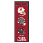 Tampa Bay Buccaneers Evolution Wood Sign 6" x 17"