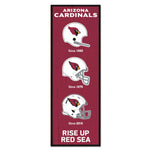 Arizona Cardinals Evolution Wood Sign 6" x 17"
