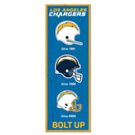 Los Angeles Chargers Evolution Wood Sign 6" x 17"
