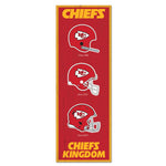 Kansas City Chiefs Evolution Wood Sign 6" x 17"