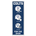 Indianapolis Colts Evolution Wood Sign 6" x 17"