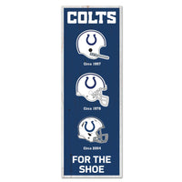 Indianapolis Colts Evolution Wood Sign 6" x 17"