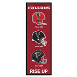 Atlanta Falcons Evolution Wood Sign 6" x 17"