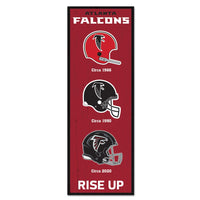 Atlanta Falcons Evolution Wood Sign 6" x 17"