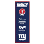 New York Giants Evolution Wood Sign 6" x 17"