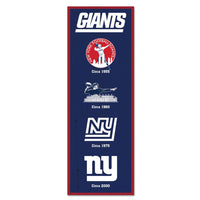 New York Giants Evolution Wood Sign 6" x 17"