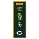 Green Bay Packers Evolution Wood Sign 6" x 17"