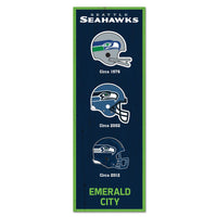 Seattle Seahawks Evolution Wood Sign 6" x 17"