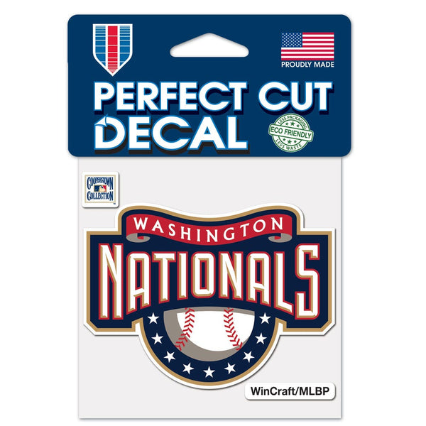 Washington Nationals / Cooperstown Cooperstown Perfect Cut Color Decal 4" x 4"