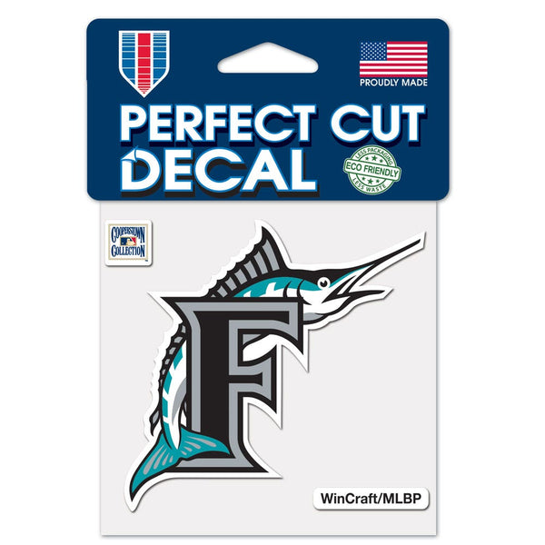 Miami Marlins / Cooperstown Cooperstown Perfect Cut Color Decal 4" x 4"