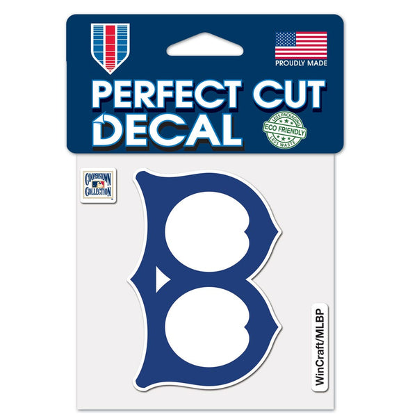 Los Angeles Dodgers / Cooperstown Cooperstown Perfect Cut Color Decal 4" x 4"