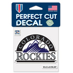 Colorado Rockies / Cooperstown Cooperstown Perfect Cut Color Decal 4" x 4"
