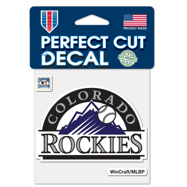 Colorado Rockies / Cooperstown Cooperstown Perfect Cut Color Decal 4" x 4"