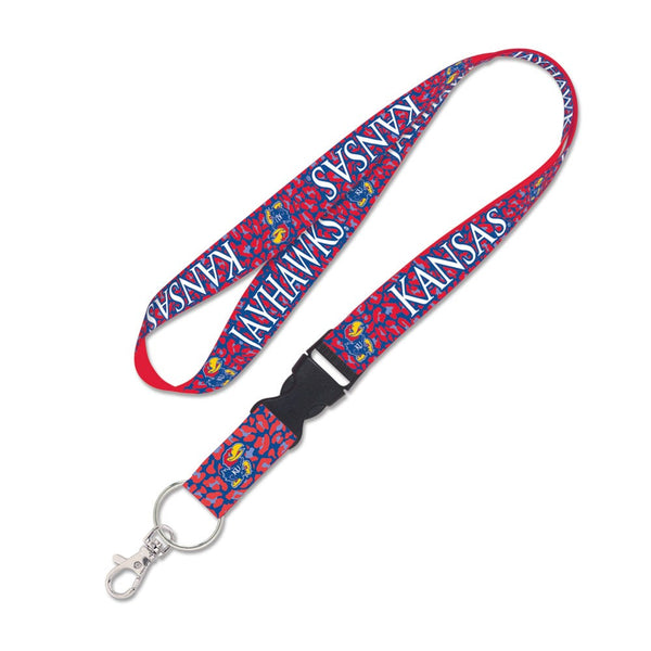 Kansas Jayhawks Lanyard w/detachable buckle 1"