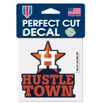Houston Astros slogan Perfect Cut Color Decal 4" x 4"