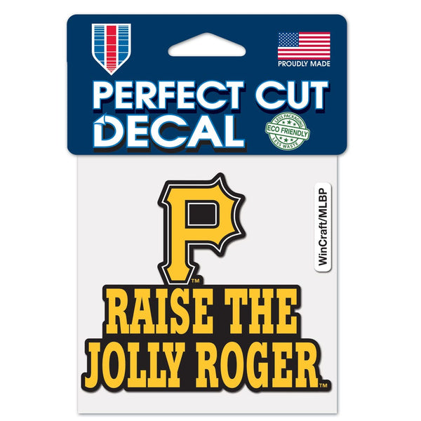 Pittsburgh Pirates slogan Perfect Cut Color Decal 4" x 4"