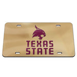 Wholesale-Texas State Bobcats Specialty Acrylic License Plate