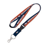 Denver Broncos Lanyard w/detachable buckle 1"
