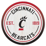 Cincinnati Bearcats GRADIENT Wood Sign ESTABLISHED
