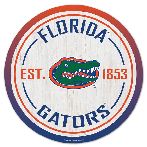 Florida Gators GRADIENT Wood Sign ESTABLISHED