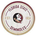 Florida State Seminoles GRADIENT Wood Sign ESTABLISHED