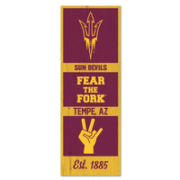 Arizona State Sun Devils Wood Sign 6" x 17"
