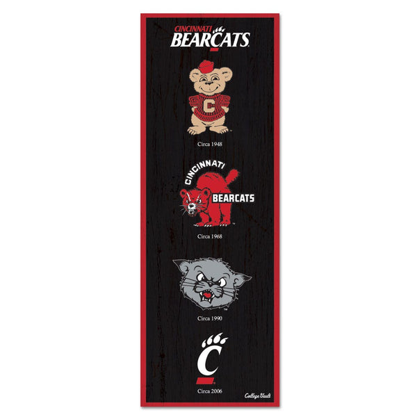 Cincinnati Bearcats /College Vault Wood Sign 6" x 17"