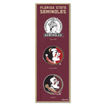 Florida State Seminoles /College Vault Wood Sign 6" x 17"