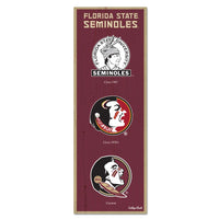 Florida State Seminoles /College Vault Wood Sign 6" x 17"