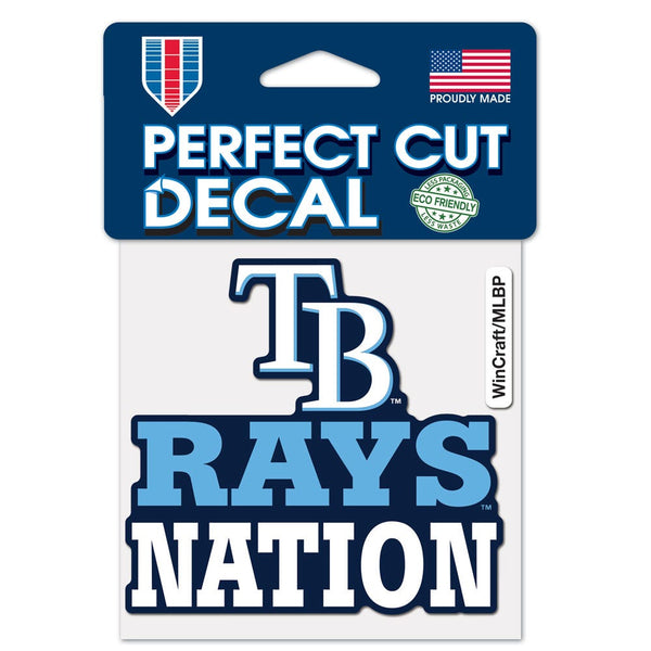 Tampa Bay Rays Slogan Perfect Cut Color Decal 4" x 4"