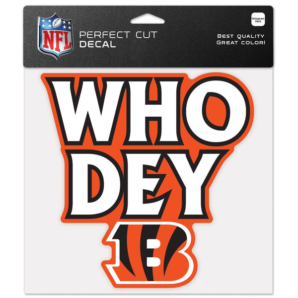 Cincinnati Bengals Slogan Perfect Cut Color Decal 8" x 8"