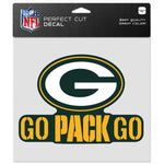 Green Bay Packers Perfect Cut Color Decal 8" x 8"