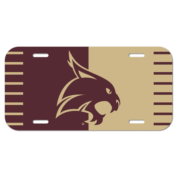 Texas State Bobcats License Plate