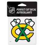 Chicago Blackhawks Perfect Cut Color Decal 4" x 4"
