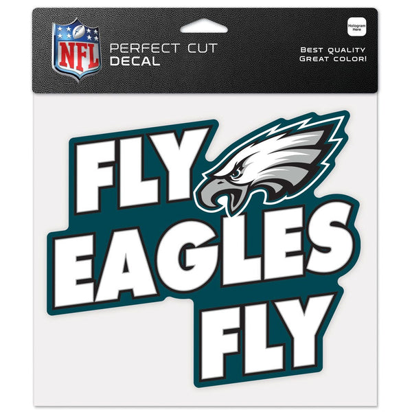 Philadelphia Eagles Slogan Perfect Cut Color Decal 8" x 8"