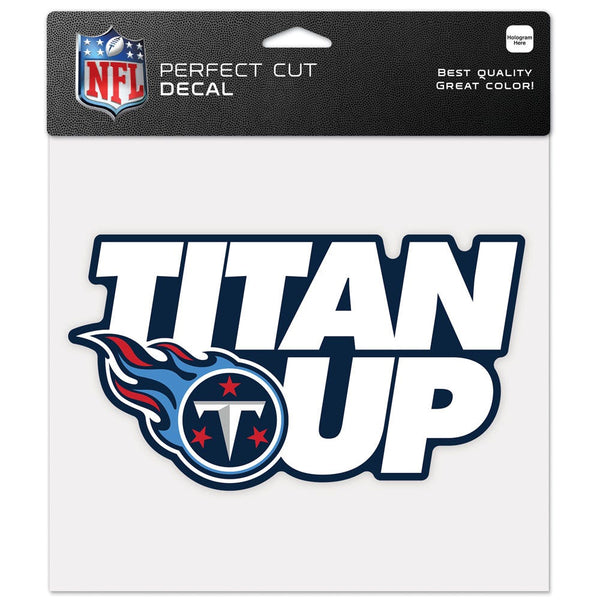 Tennessee Titans Slogan Perfect Cut Color Decal 8" x 8"